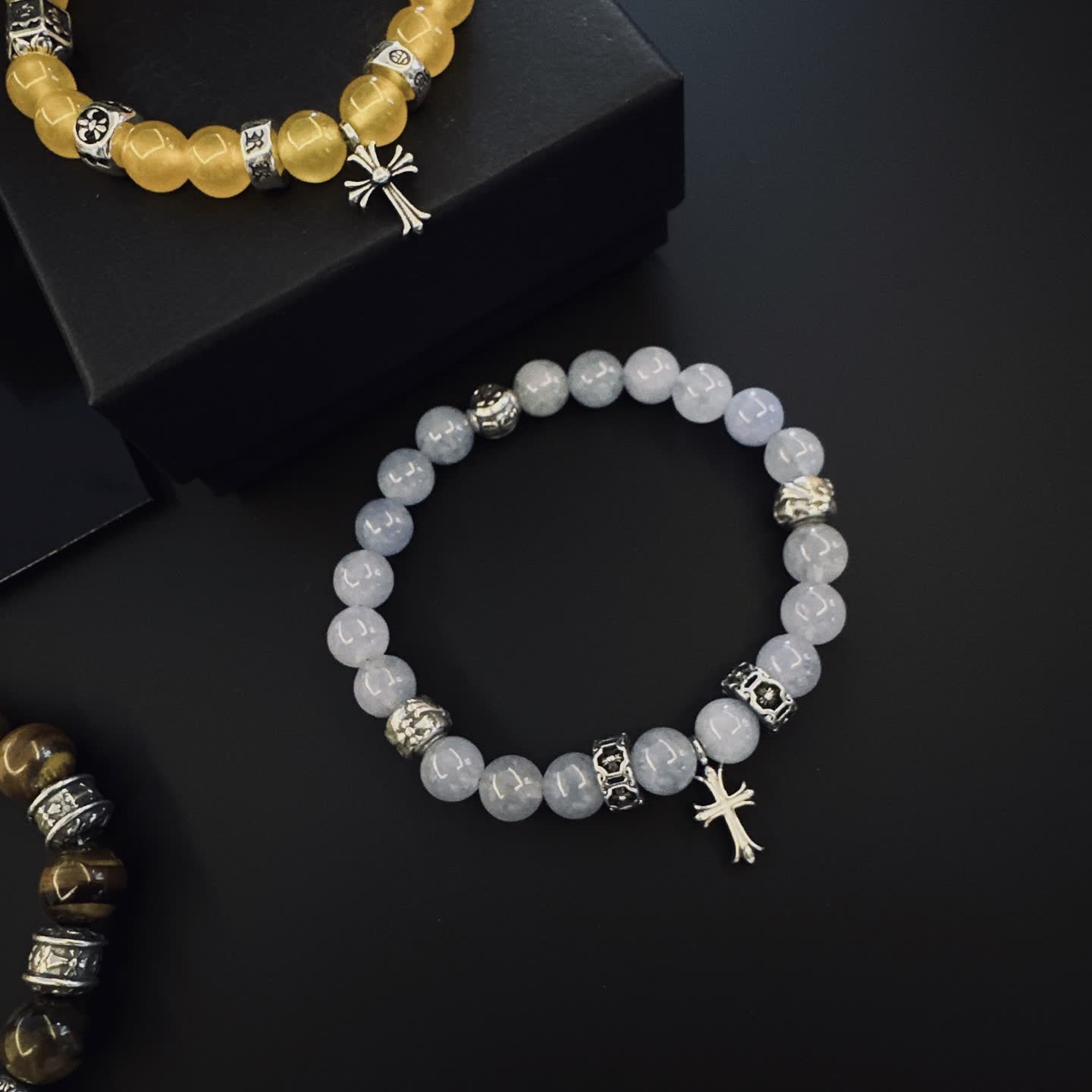 Chrome Hearts Gemstone Bracelets Set